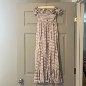 Strapless maxi dress